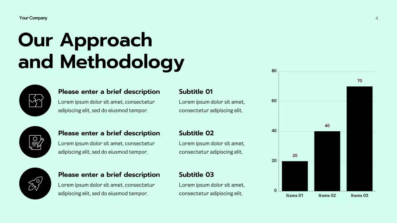 Black and Mint Modern Geometric Business Consulting Presentation