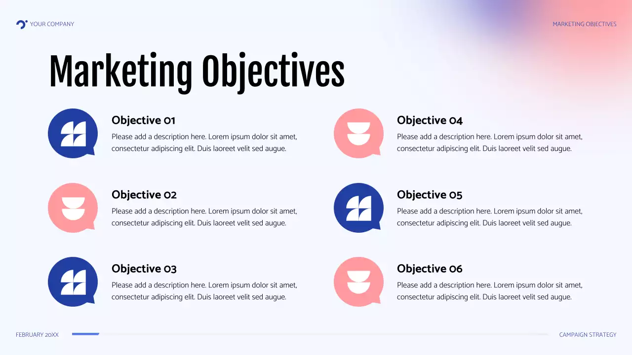 Blue Modern Campaign Strategy Presentation