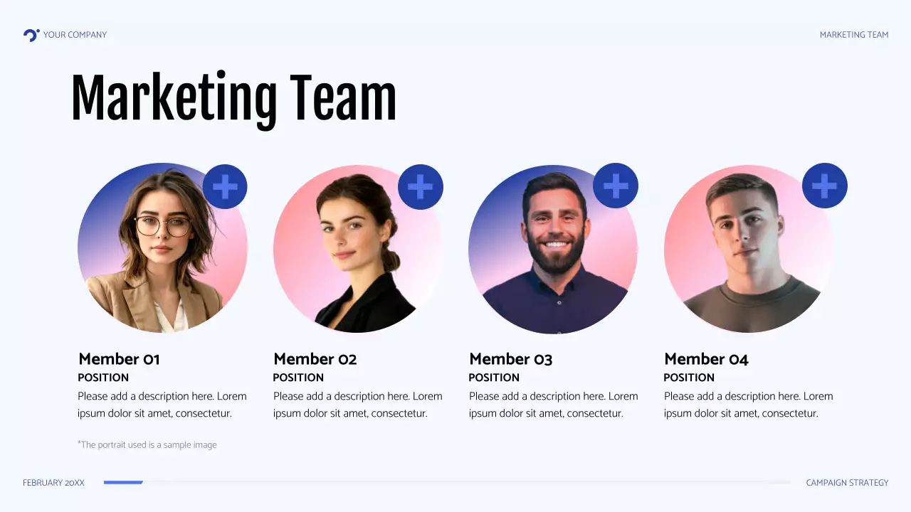 Blue Modern Campaign Strategy Presentation