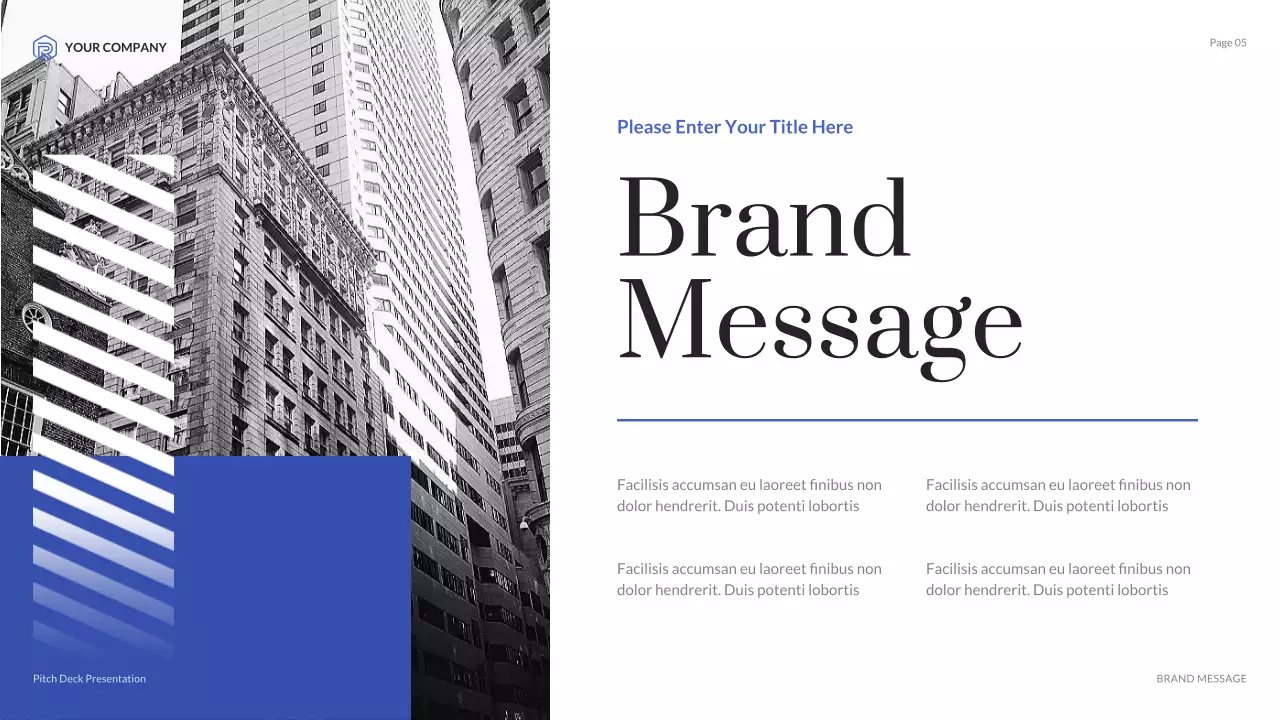 Presentasi Agensi Kreatif Minimalis Modern Biru