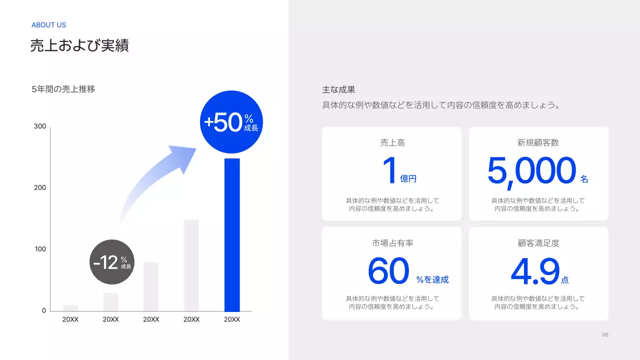 青 シンプル 採用 プレゼンテーション