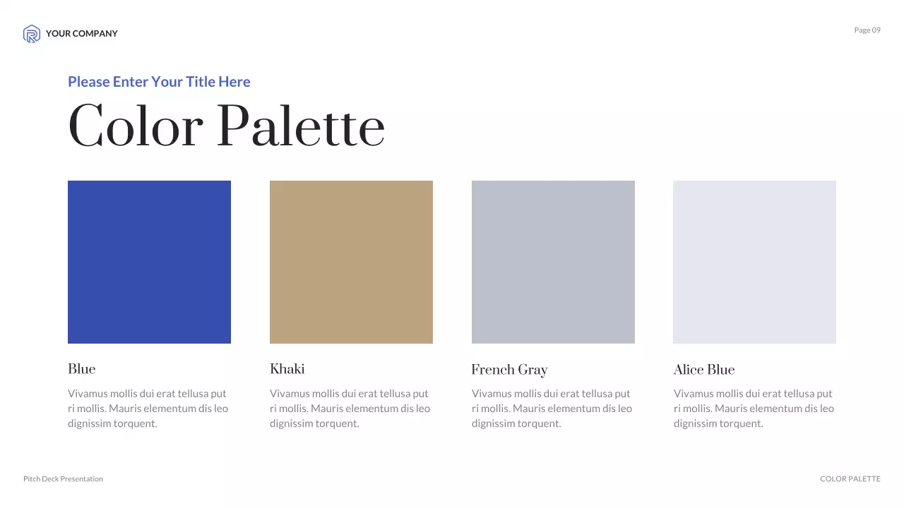 Presentasi Agensi Kreatif Minimalis Modern Biru