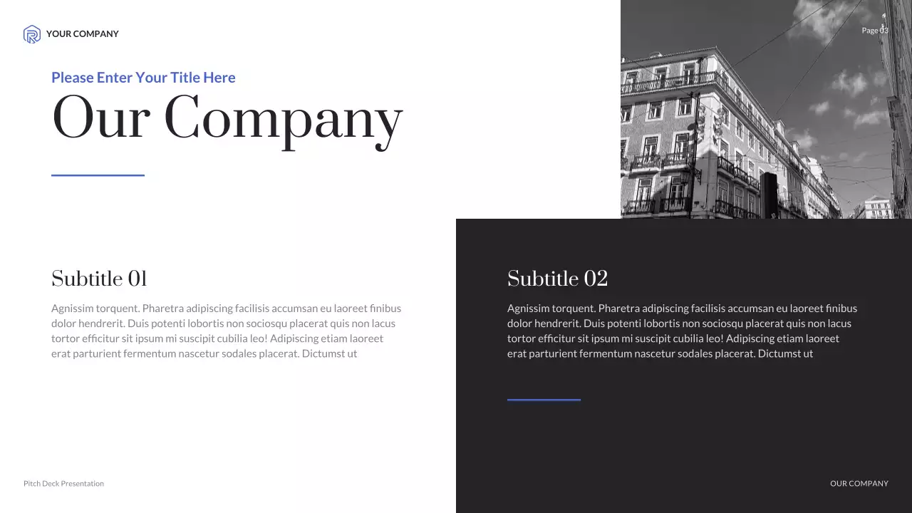 Presentasi Agensi Kreatif Minimalis Modern Biru