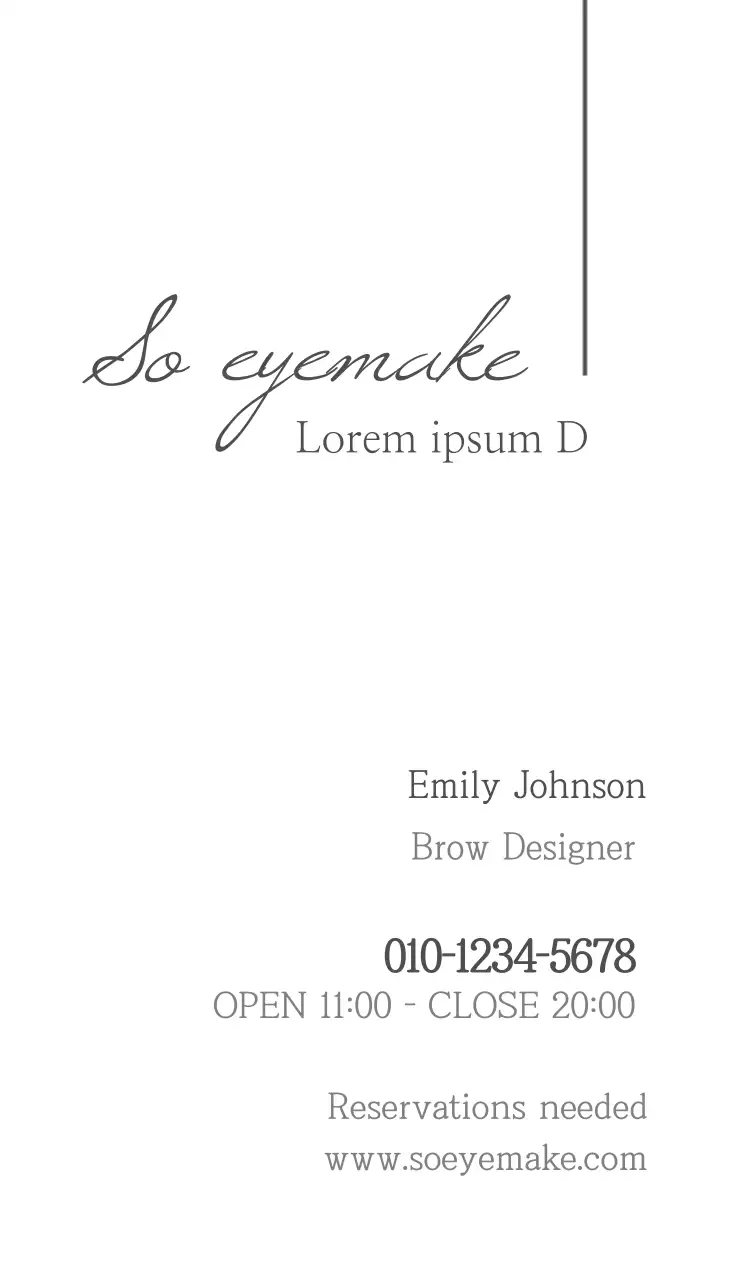 Kartu Nama Promosi Kecantikan Elegan Beige