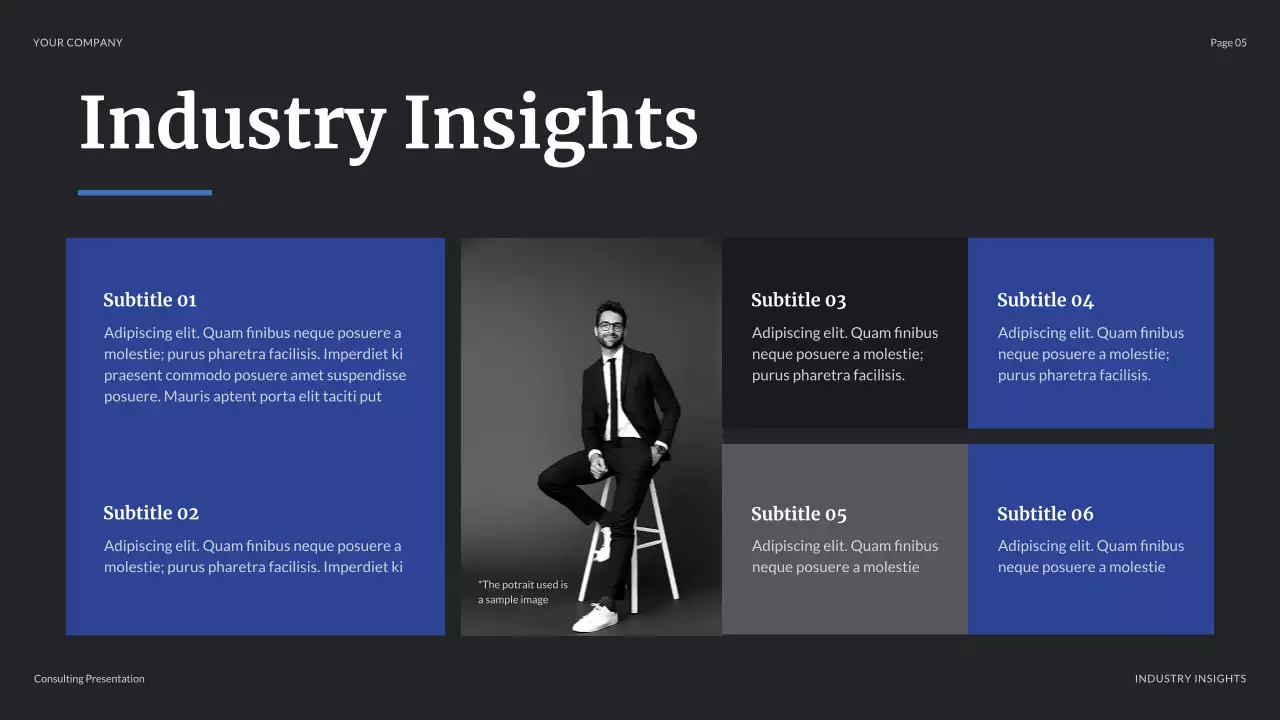 Blue Modern Business Consulting Presentation