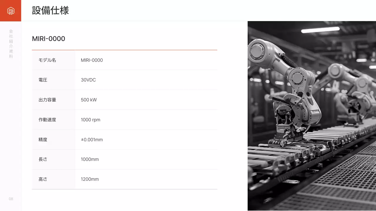 オレンジ シンプル 会社紹介 資料 プレゼンテーション
