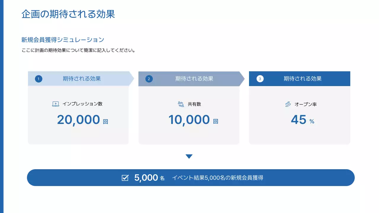青 シンプル 企業 提案書 プレゼンテーション