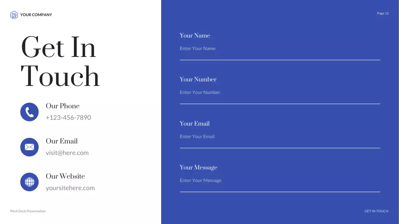 Presentasi Agensi Kreatif Minimalis Modern Biru