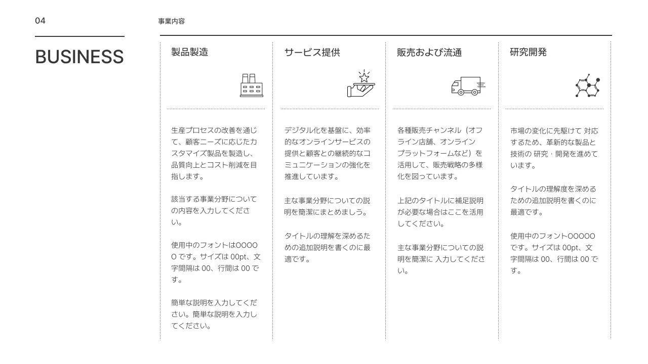 ミント シンプル ガイド マニュアル プレゼンテーション