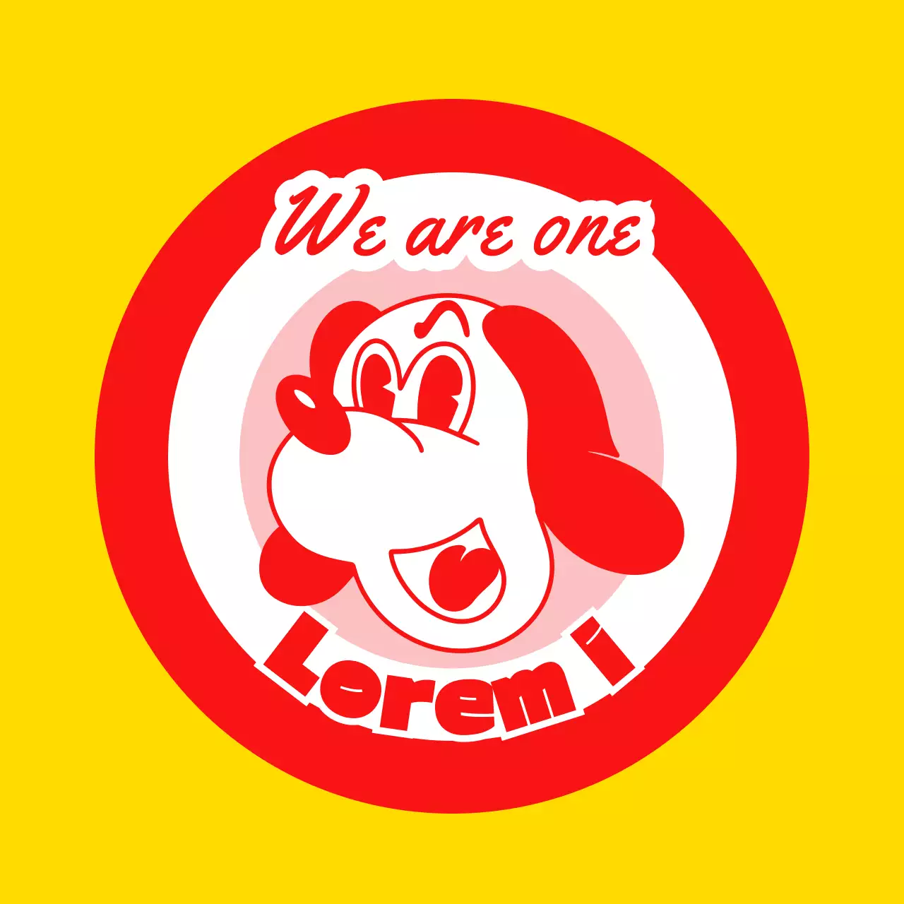 Kaos kelompok sekolah dengan ilustrasi anak anjing berwarna kuning