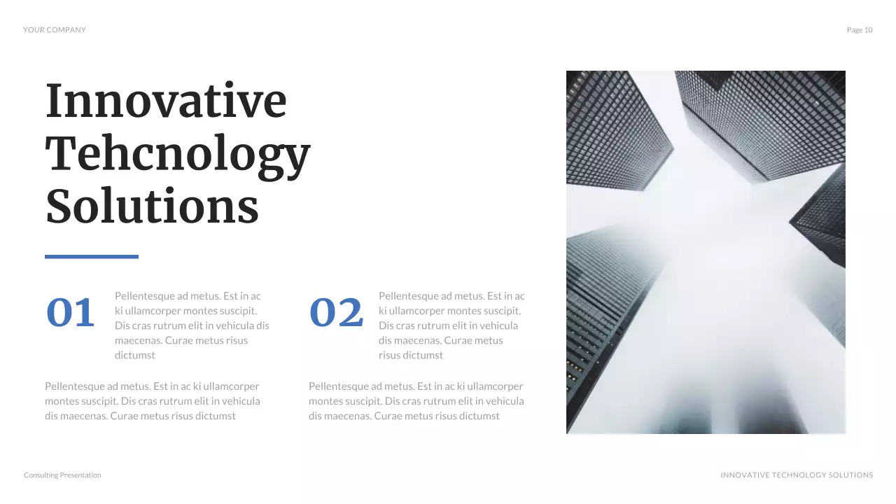 Blue Modern Business Consulting Presentation