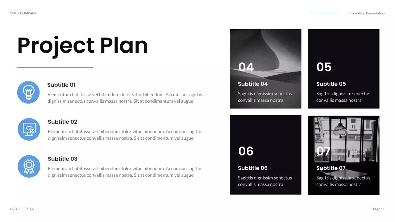 Black Modern IT Solution Presentation