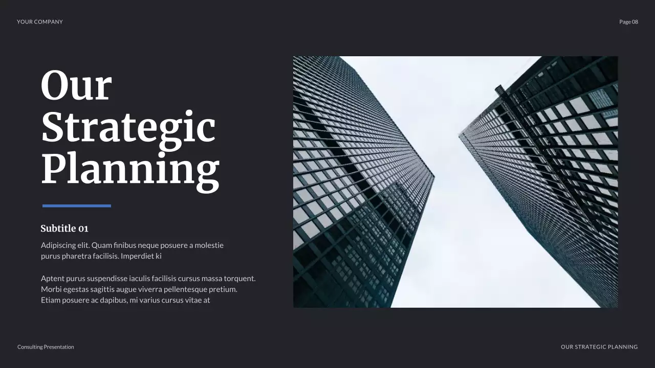 Blue Modern Business Consulting Presentation