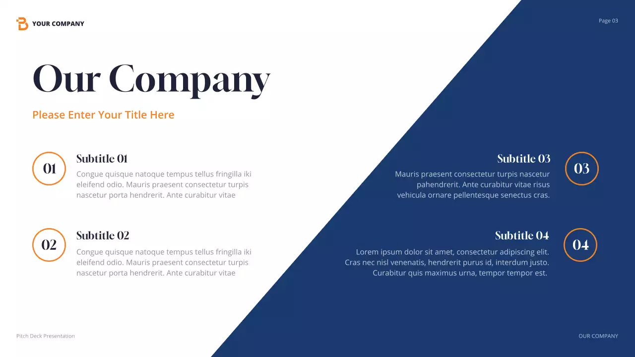 Orange Modern Creative Agency Presentation