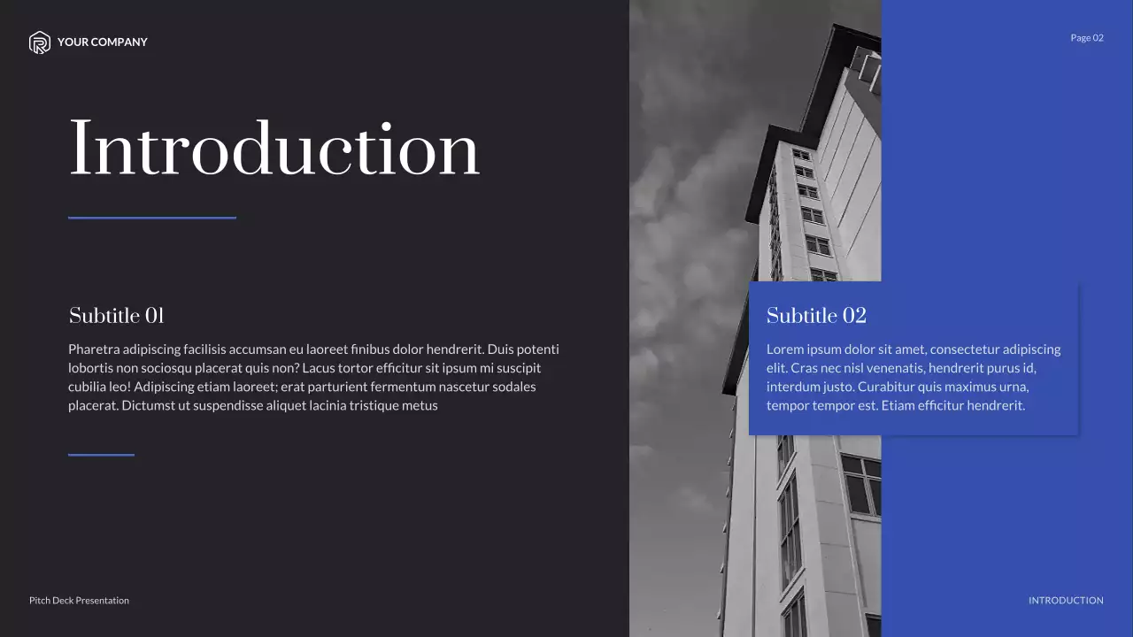 Presentasi Agensi Kreatif Minimalis Modern Biru