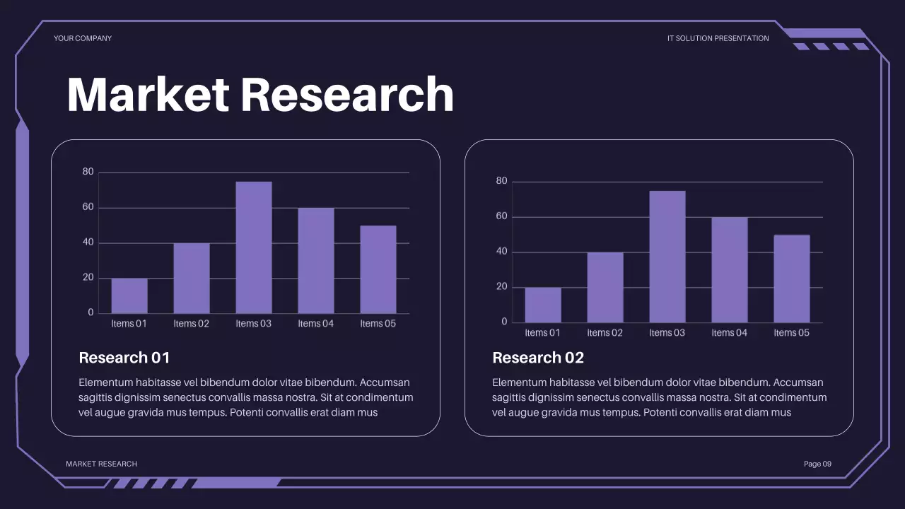 Purple Futuristic IT Solution Presentation