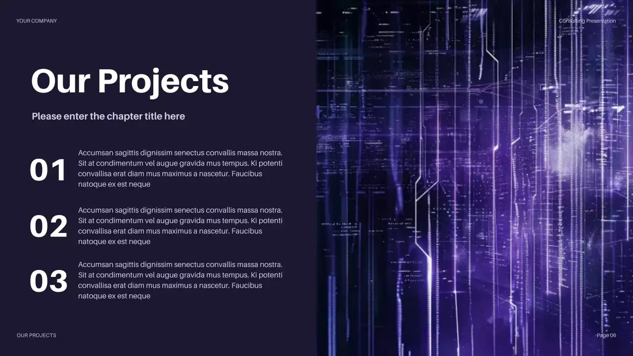 Purple Futuristic IT Solution Presentation