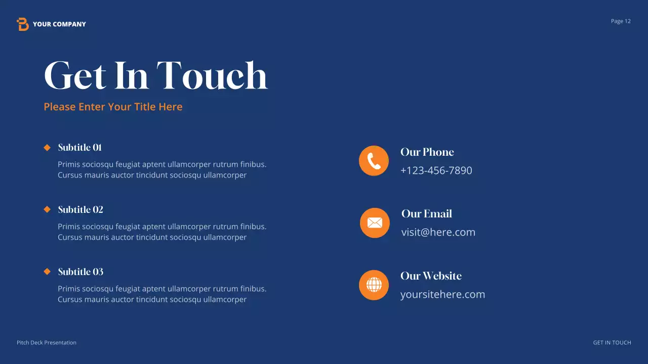 Orange Modern Creative Agency Presentation