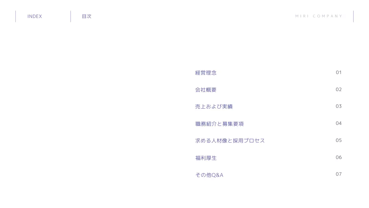 青 シンプル 会社案内 資料 プレゼンテーション