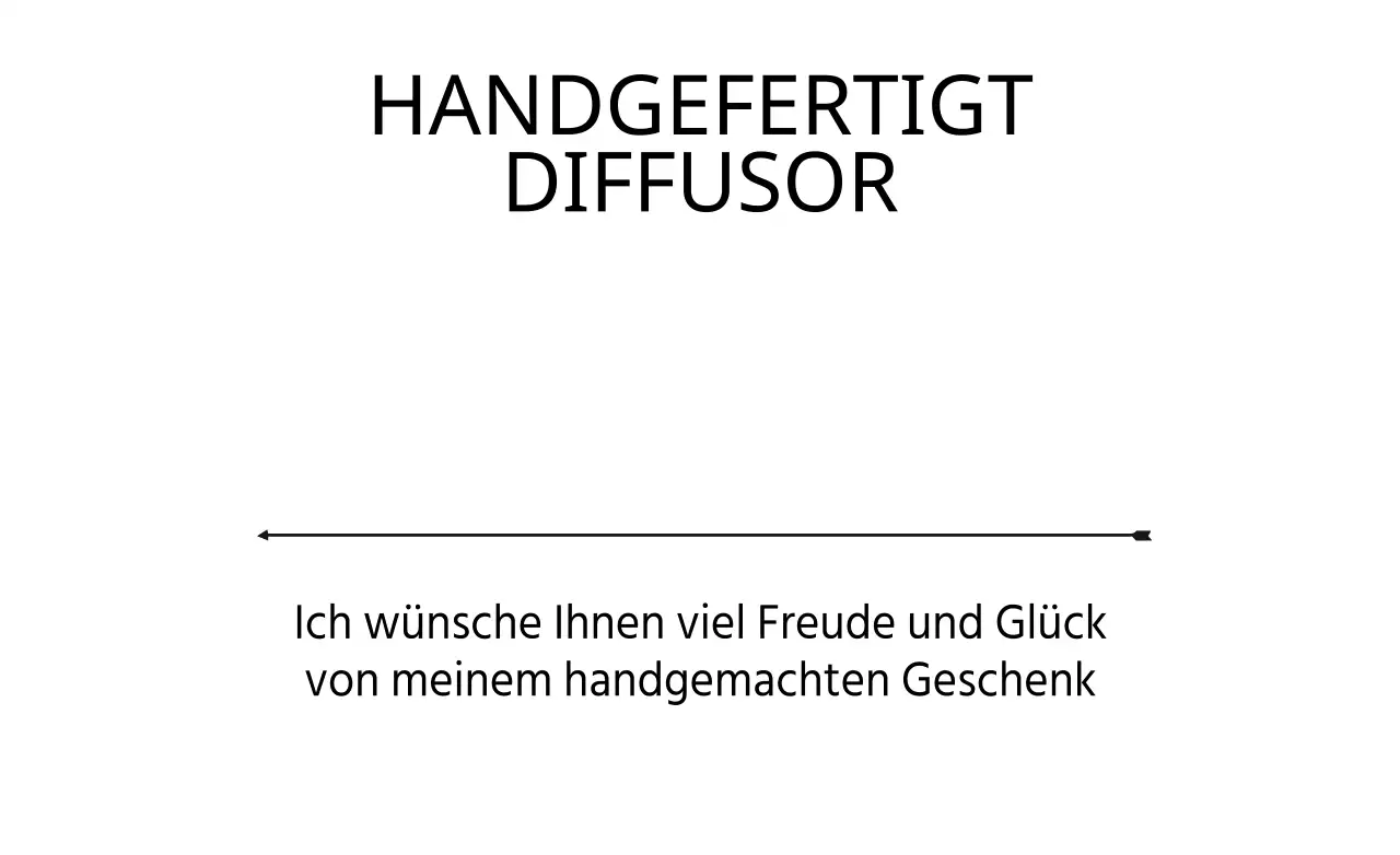 HANDGEFERTIGTER DIFFUSOR