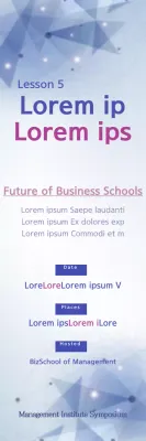 Banner de evento empresarial moderno azul