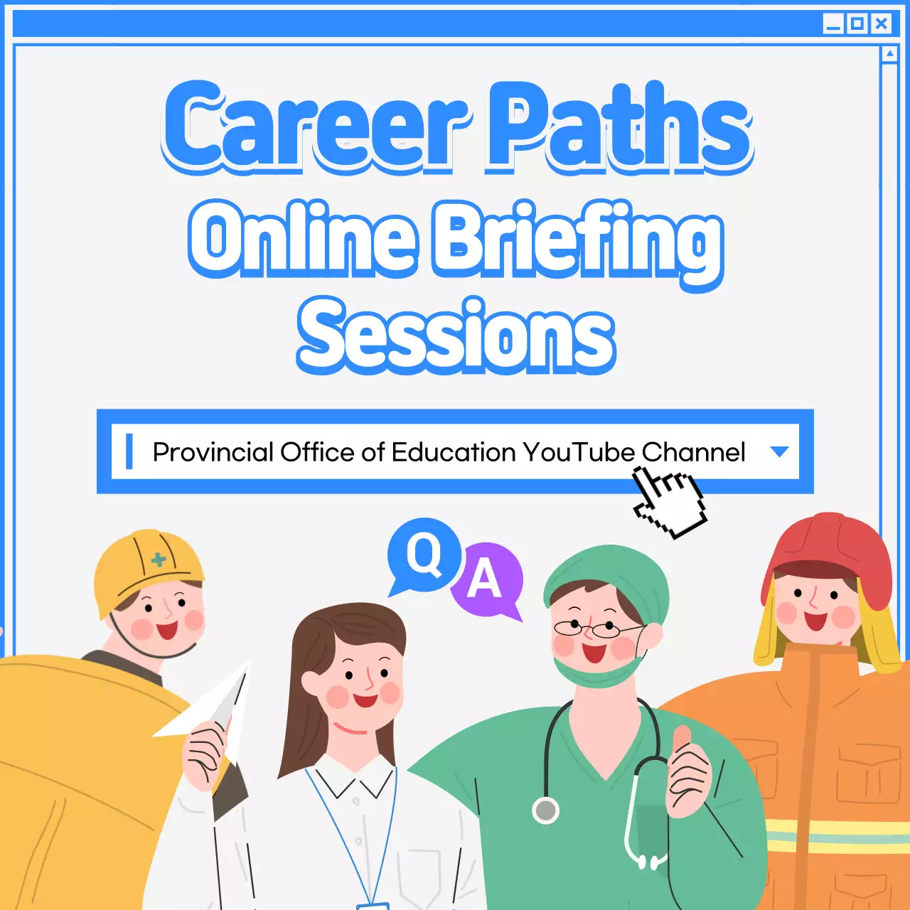 Blue Modern Career Announcement Social Media Post