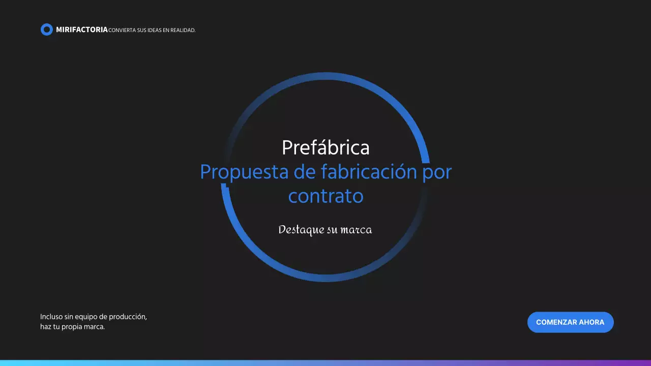 Propuesta de producción en consignación en azul y negro
