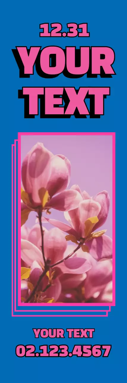 Spanduk Pengumuman Acara Minimal Biru