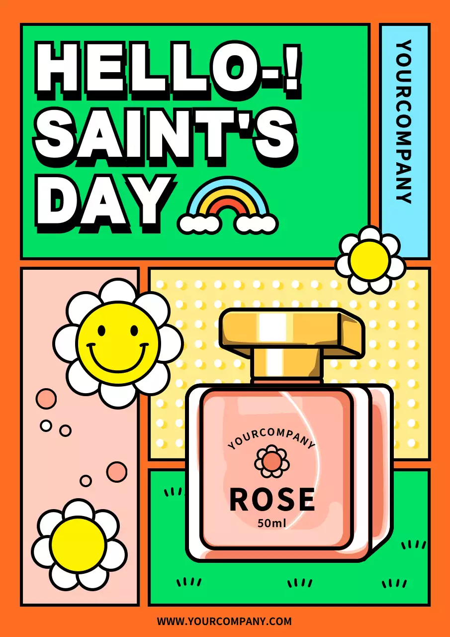 Orange Pop Perfume Promotion Poster