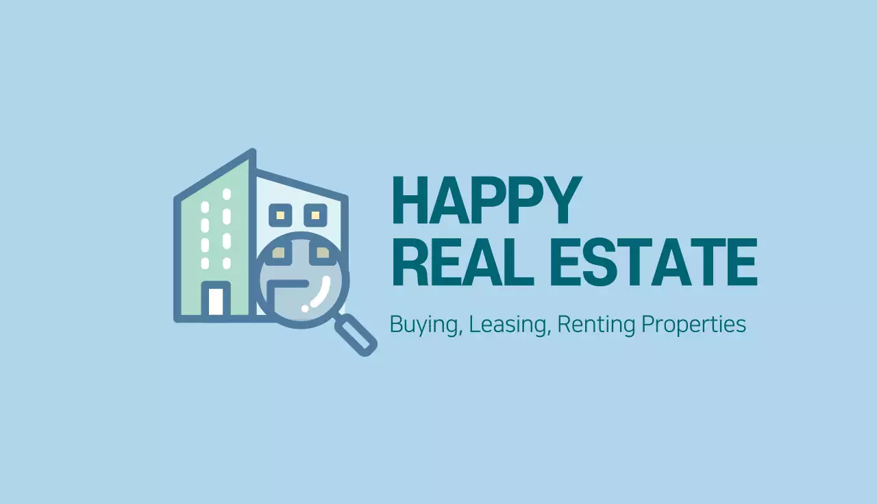 Blue Minimal Real Estate Business Card