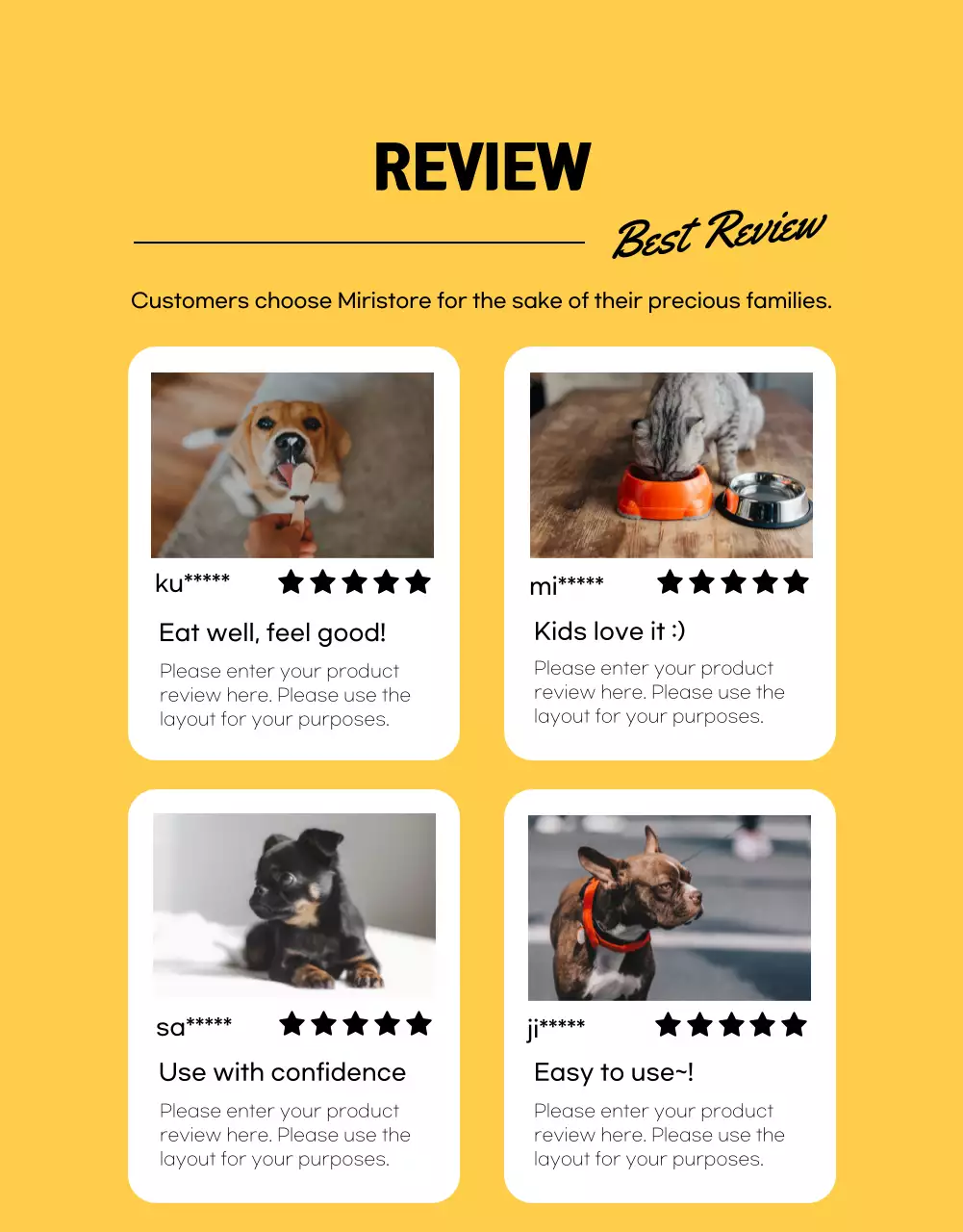 Yellow Trendy Pet Promotion Poster