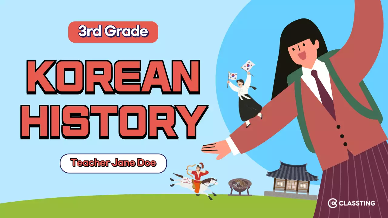 Blue Traditional History Class YouTube Thumbnail