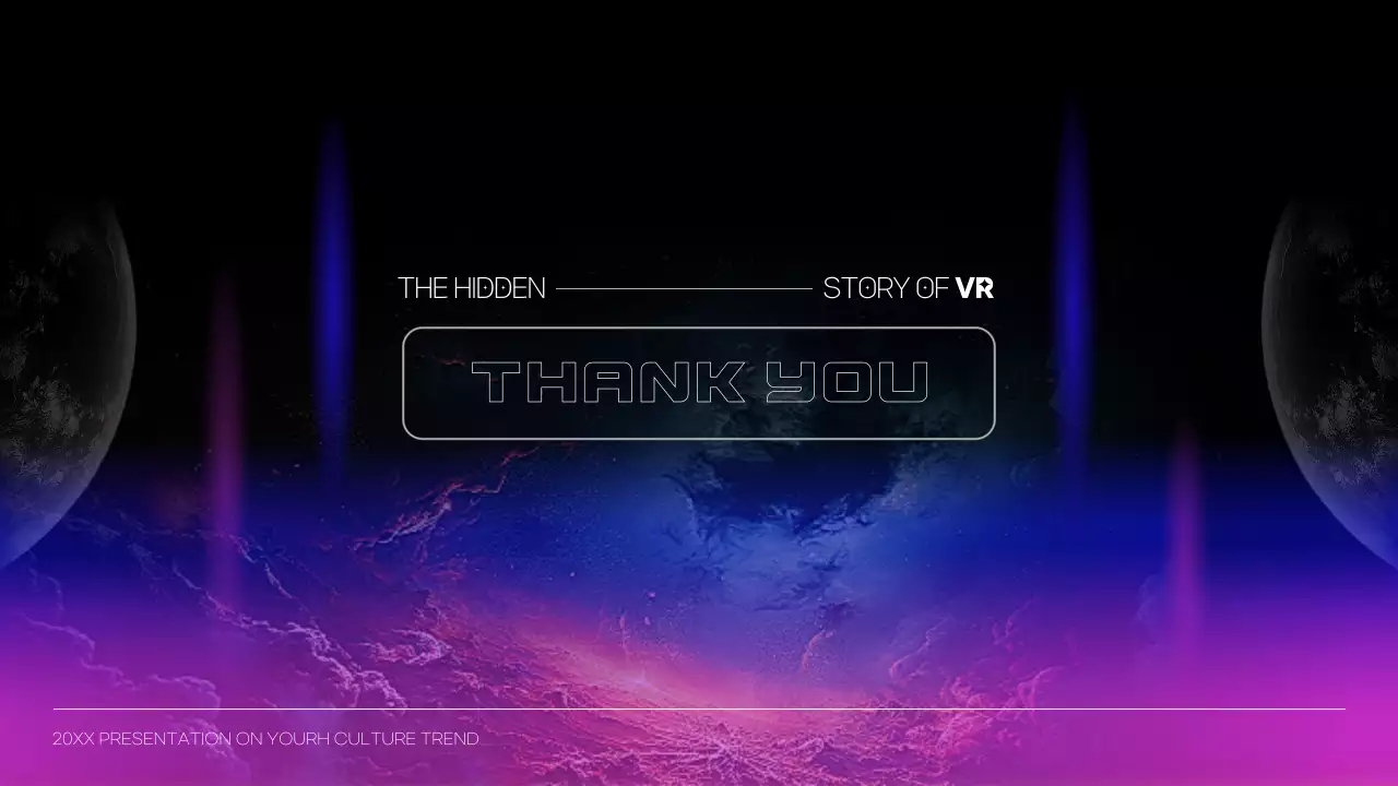 네온 퓨처리스틱 VR 가이드 프레젠테이션