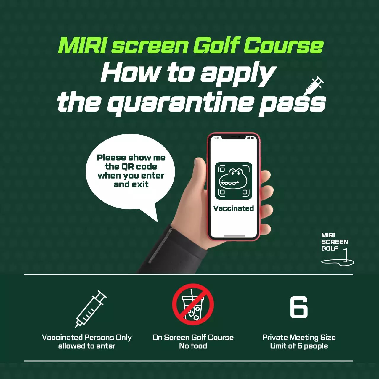 Green Modern Quarantine Guideline Social Media Post