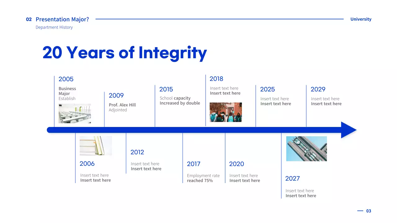 Blue Modern University Guide Presentation