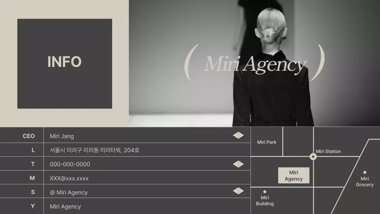 Modern Modeling Agency Company Cover Letter in Gray