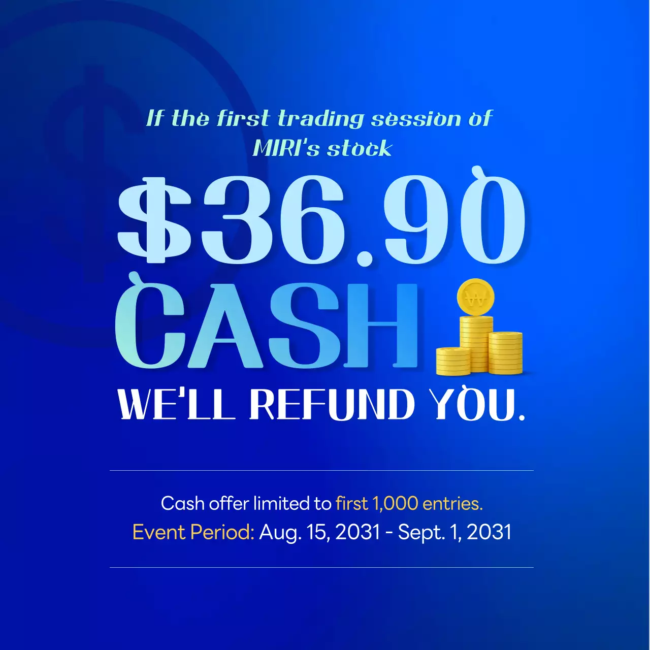 Blue Modern Stock Promotion Social Media Post