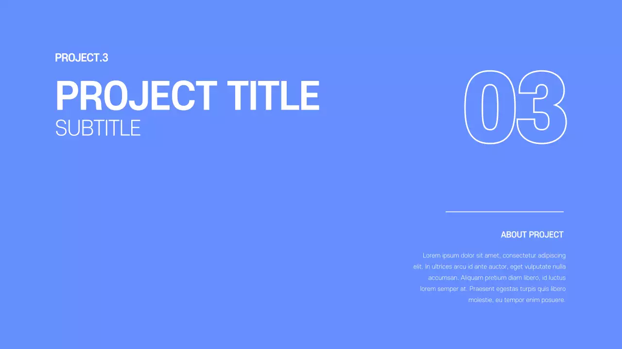 Developer portfolio in blue