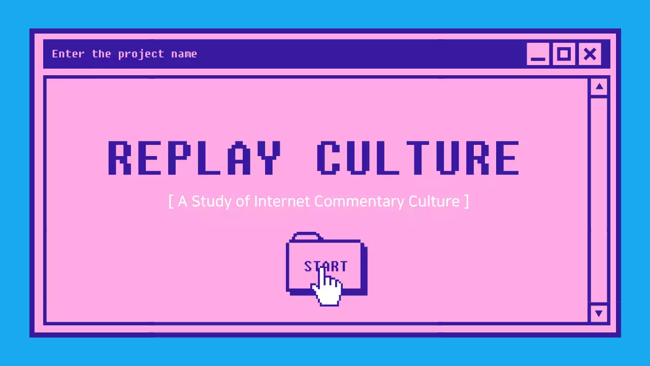 Blue Retro Internet Presentation