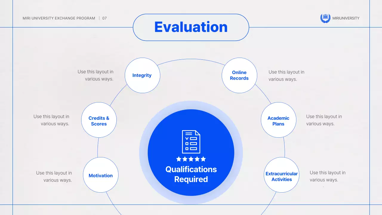 A simple blue-and-gray host exchange student information session