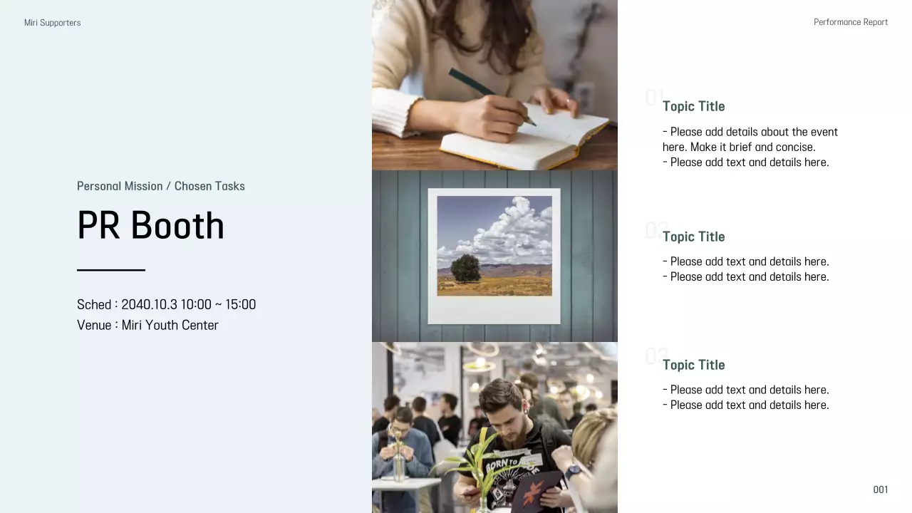 Blue Modern Business Report Presentation