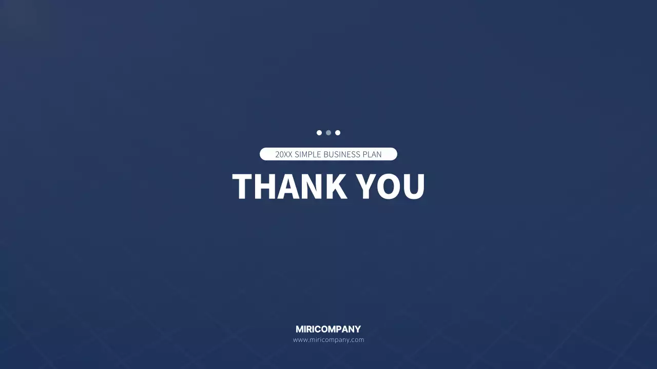 Blue Simple Business Plan Document Presentation