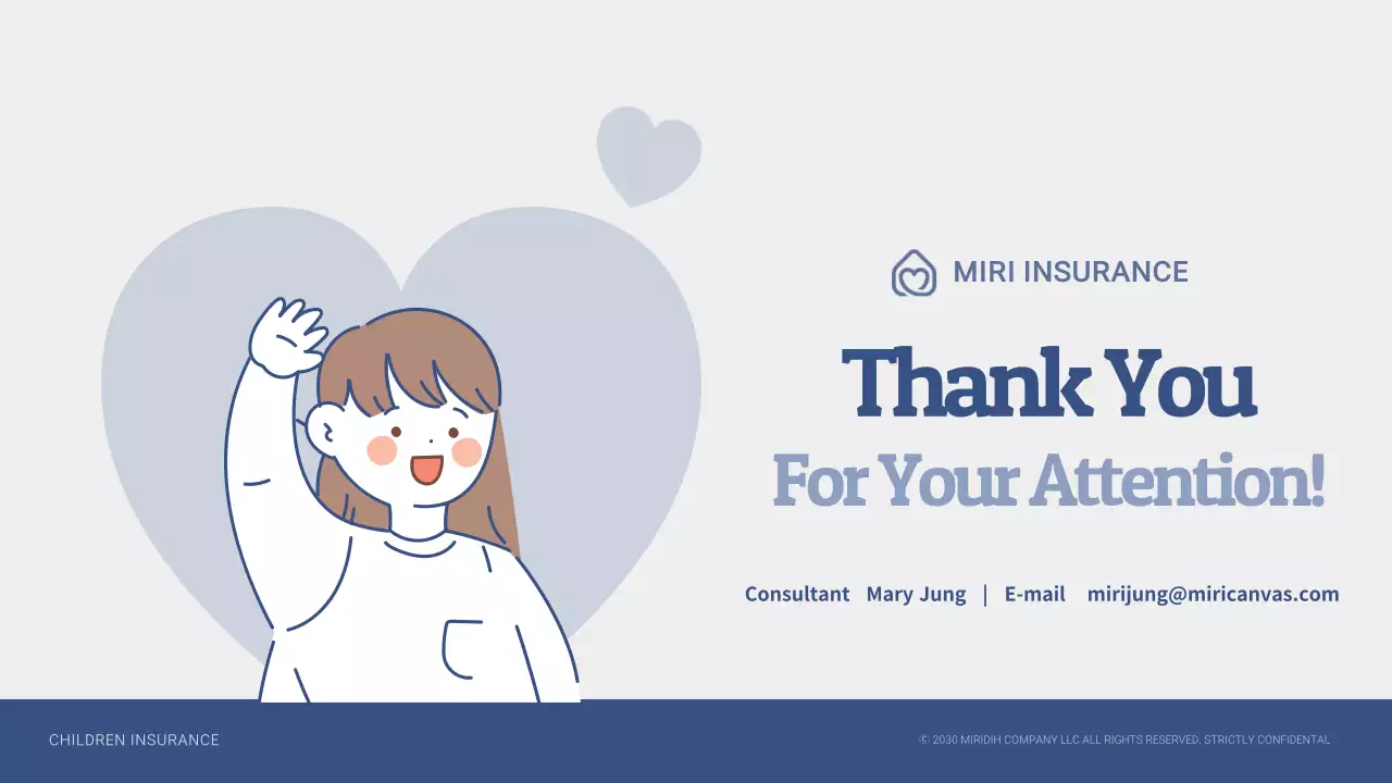 Children's insurance proposal with nude illustrations