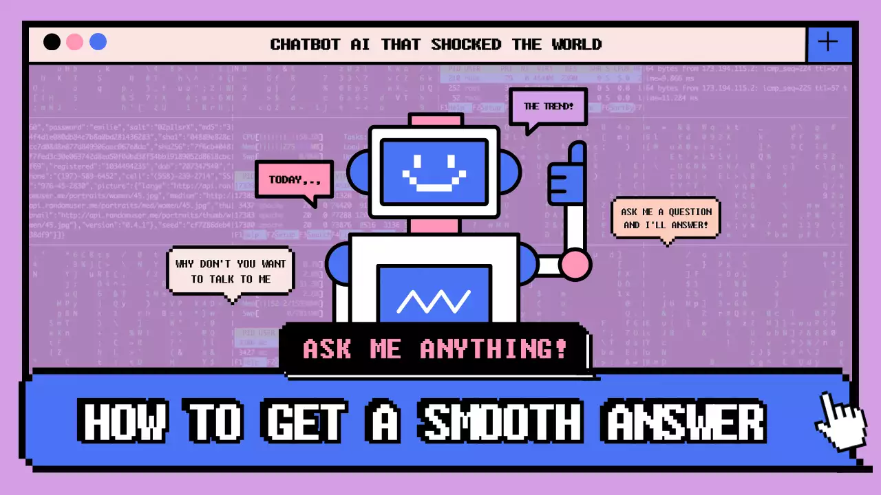 퍼플 레트로 챗봇 가이드 유튜브 썸네일