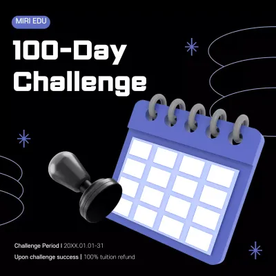 Black Modern Challenge Promotion Instagram Post