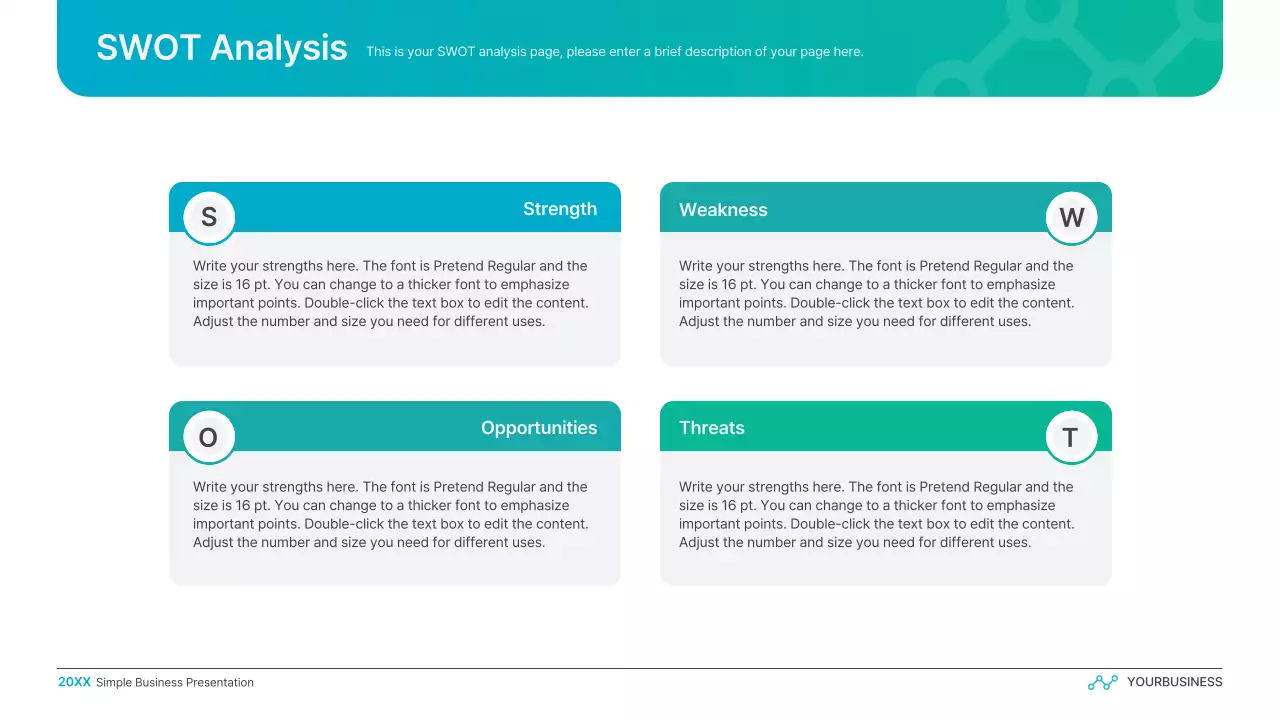 Teal Modern Business Presentation