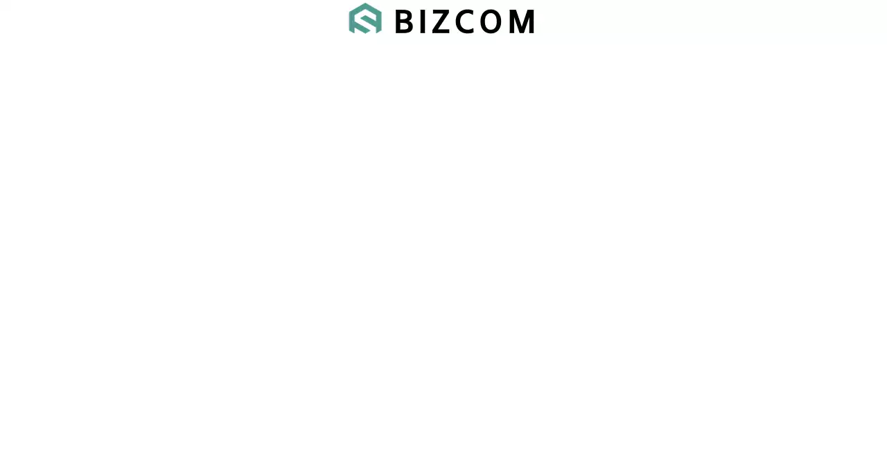 Simple bizcom in black and gray to promote your company