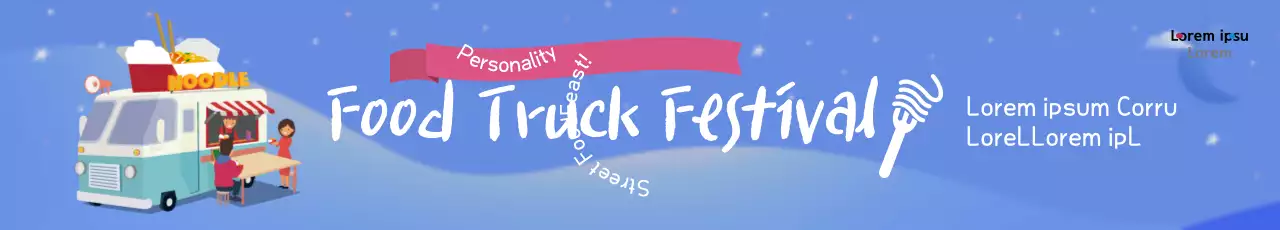 Banner de propaganda do festival Blue Playful