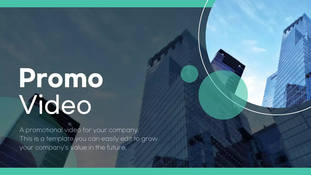 Teal Modern Business Promotion YouTube Thumbnail