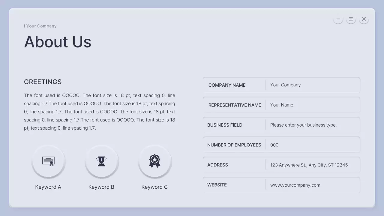 Presentasi Bisnis Minimal Abu-abu